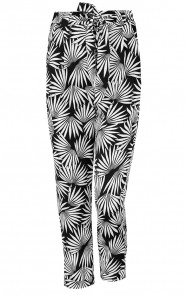Strik-Broek-Palm-Zwart
