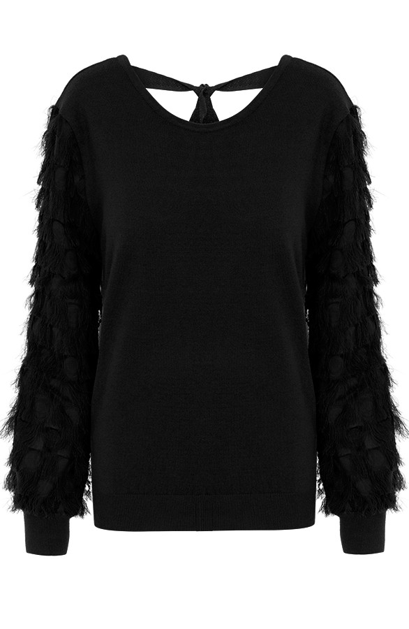 Trui-Met-Fringe-Zwart