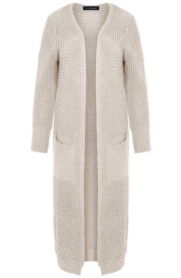 Overknee-Vest-Dames-Creme