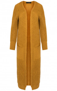 Overknee-Vest-Dames-Okergeel