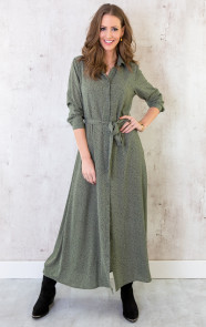 Cheetah-Maxi-Jurk-Legergroen-2