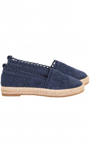 Espadrilles-Kant-Marineblauw