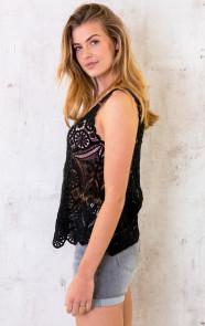 Kanten-Top-Dames-Zwart-2