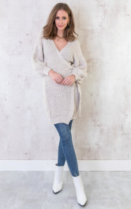 Strik-Vest-Gebreid-Lang-Beige-2