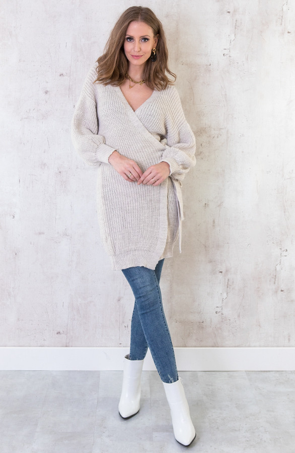 Strik-Vest-Gebreid-Lang-Beige-2