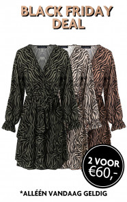 Exclusive-Deal-Jurken-Met-Zebraprint