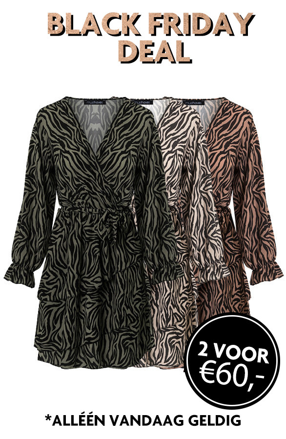 Exclusive-Deal-Jurken-Met-Zebraprint