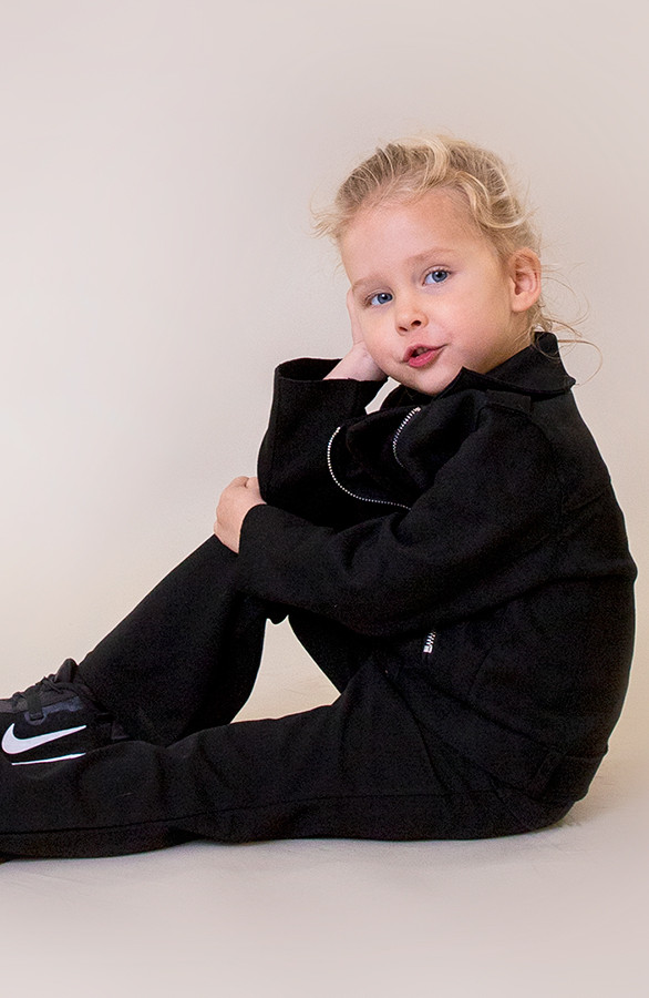 Suede-Biker-Jacket-Kids-Zwart-2