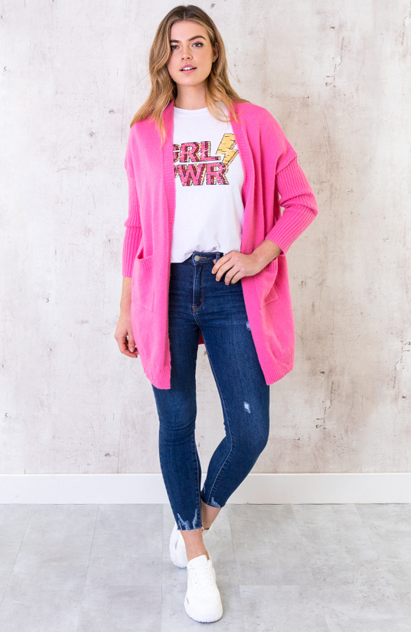 Lang-Vest-Met-Zakken-Fuchsia-1