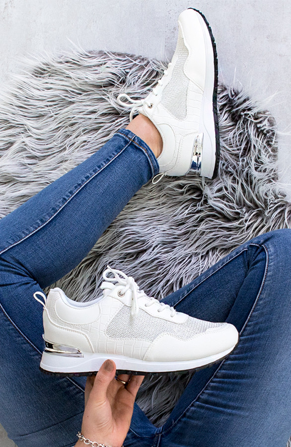 Sneakers-Croco-Favorite-Wit