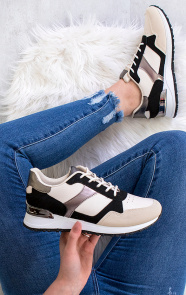 Suede-Metallic-Sneakers-Zwart