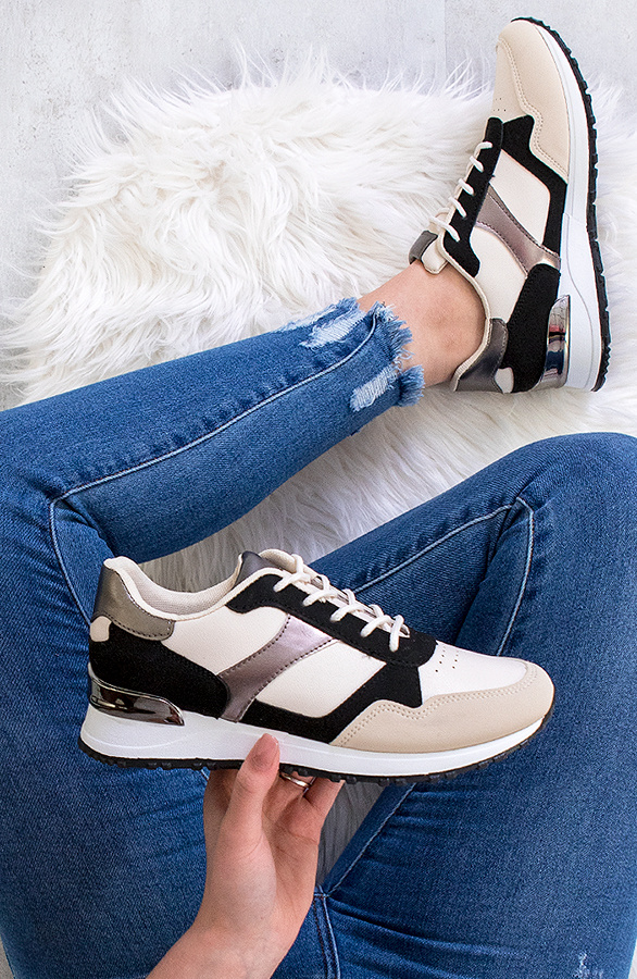 Suede-Metallic-Sneakers-Zwart