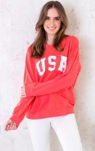USA-Sweater-Dames-Koraal-Oranje-4