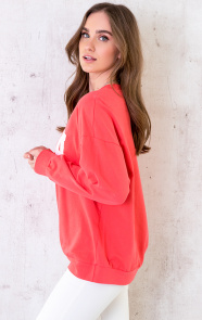 USA-Sweater-Dames-Koraal-Oranje-5