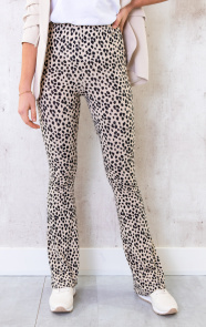 Flared-Broek-Panterprint-Creme-2