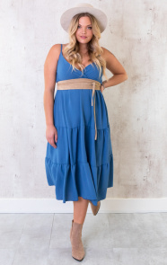 Midi-Jurk-Monaco-Jeansblauw-1-1
