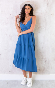Midi-Jurk-Monaco-Jeansblauw-3