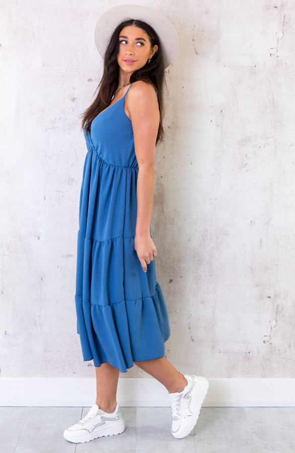 Midi-Jurk-Monaco-Jeansblauw-4