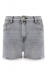 Denim-Short-Grey