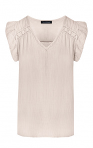 Katoenen-Ruches-Top-Beige