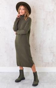 Lange-Gebreide-Col-Jurk-Army-4