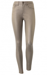 Coating-Jeans-Metallic-Gold