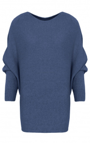 Oversized-Soft-Trui-Jeans-Blauw