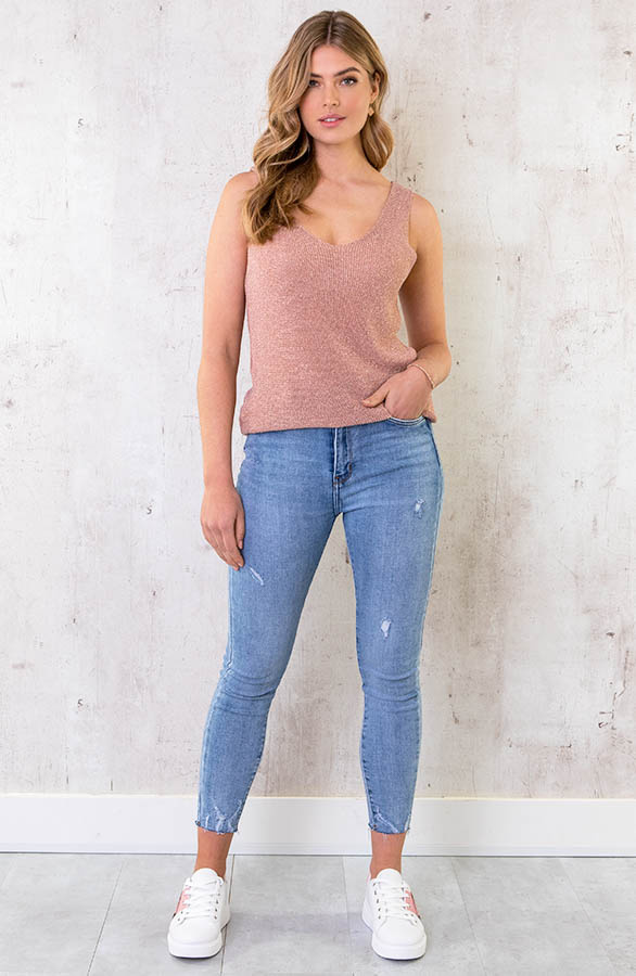 Lurex-Top-Loose-Fit-Rose-Goud-2