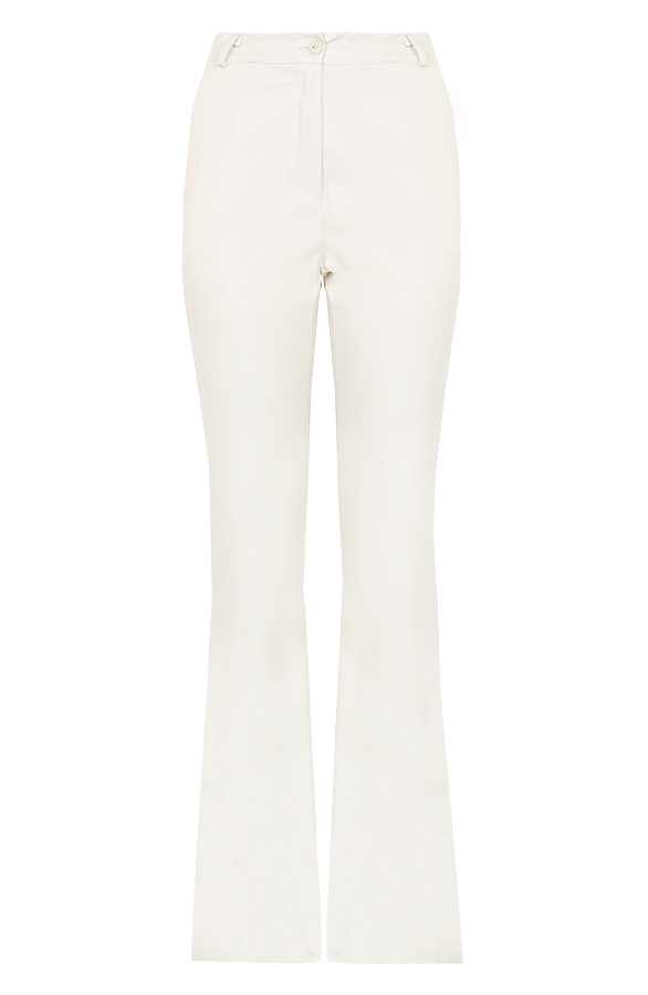 Leather-Flared-Pants-Ecru