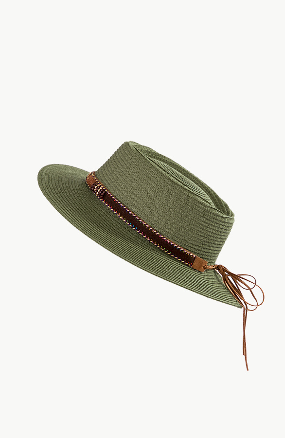 Rieten-Boho-Hoed-Army