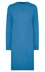Sweater-Dress-Jeansblauw