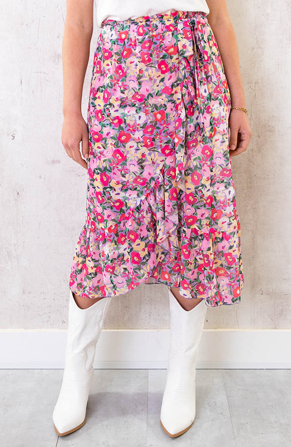 Overslag-Bloemen-Rok-Midi-3
