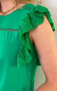 Ruffle-Sleeve-Top-Groen-1