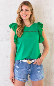Ruffle-Sleeve-Top-Groen-4