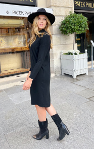 Knitted-Dress-Zwart-2