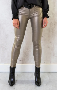 Coating-Jeans-Metallic-Gold