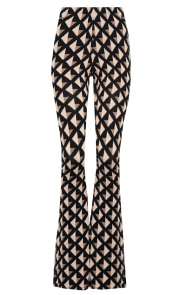 Flared-Broek-Square-Black