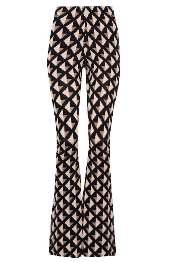 Flared-Broek-Square-Black