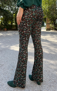 Flared-Broek-Wild-Flower-Smaragd