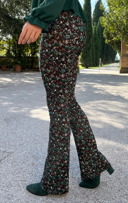 Flared-Broek-Wild-Flower-Smaragd-4