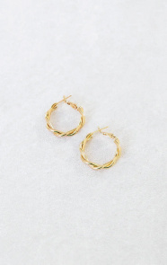 Twisted-Hoops-Oorbellen-Goud-3