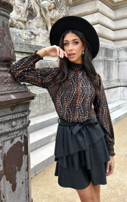 Col-Blouse-Dots-Print-Choco-3