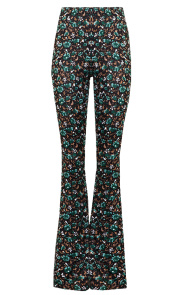 Flared-Broek-Wild-Flower-Smaragd