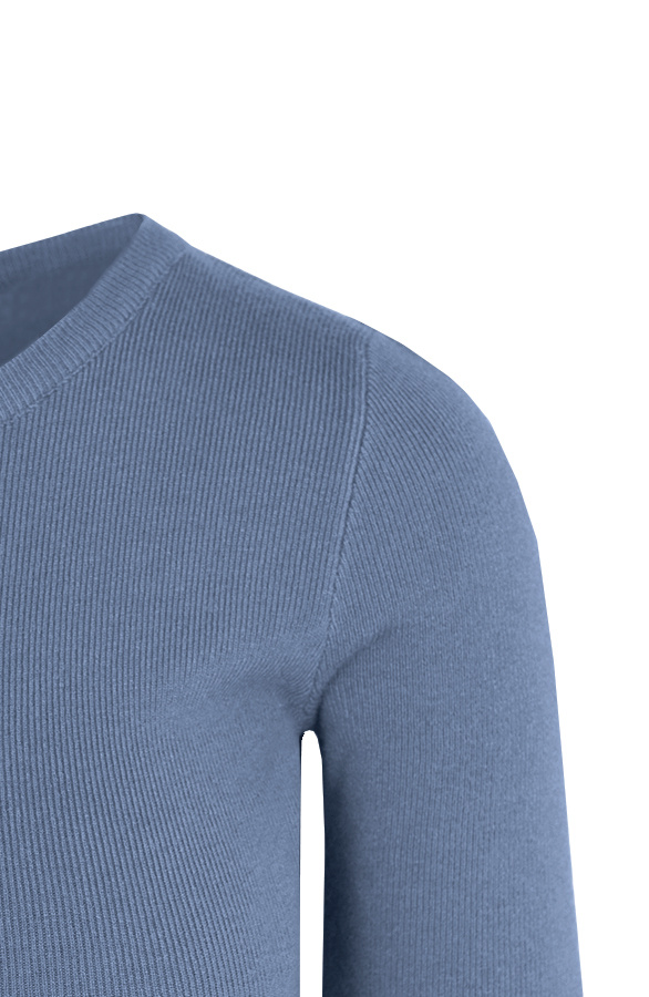 Midi-Stretch-Dress-Jeansblauw-2