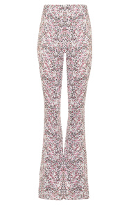 Flared-Broek-Bloemen-Creme-Roze