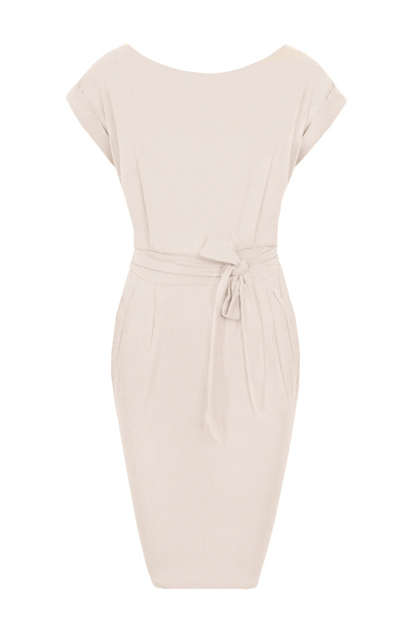 Femme-Fatale-Jurk-Beige