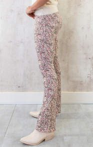 Flared-Broek-Bloemen-Creme-Roze-1