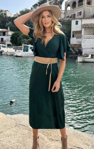 Florence-Midi-Jurk-Smaragd