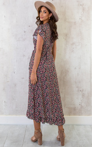 Flower-Jurk-Midi-Koraal-2