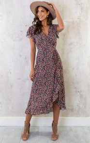 Flower-Jurk-Midi-Koraal-4